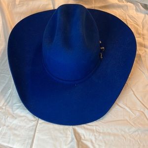 Woman’s royal Blue western wool hat